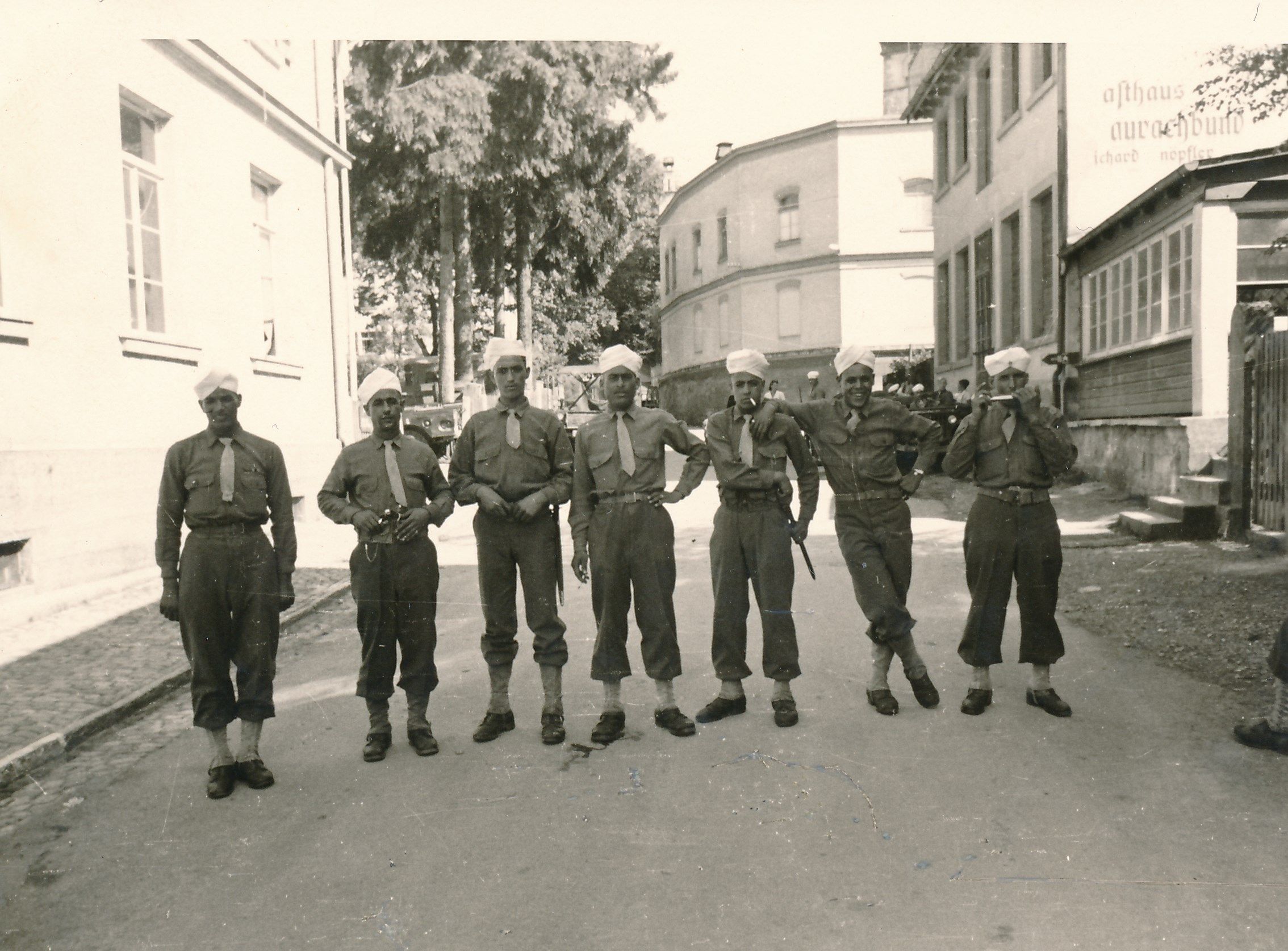 Die marokkanischen Gebirgsjäger stellten die Besatzungsmacht - Stadtarchiv Bregenz