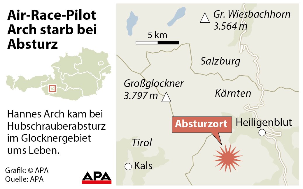 Der Absturzort in der Grafik.