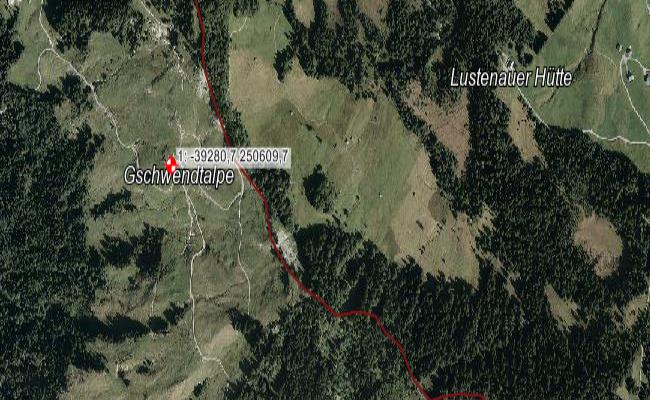 In der Nähe der Gschwendalpe ist ein Ferienhaus in Brand geraten.
