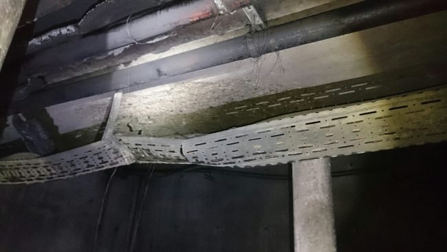 Die Struktur der Tiefgarage wurde stark in Mitleidenschaft gezogen.