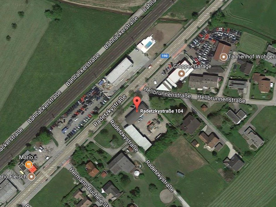 Der geplante Standort für den Markt in Hohenems.