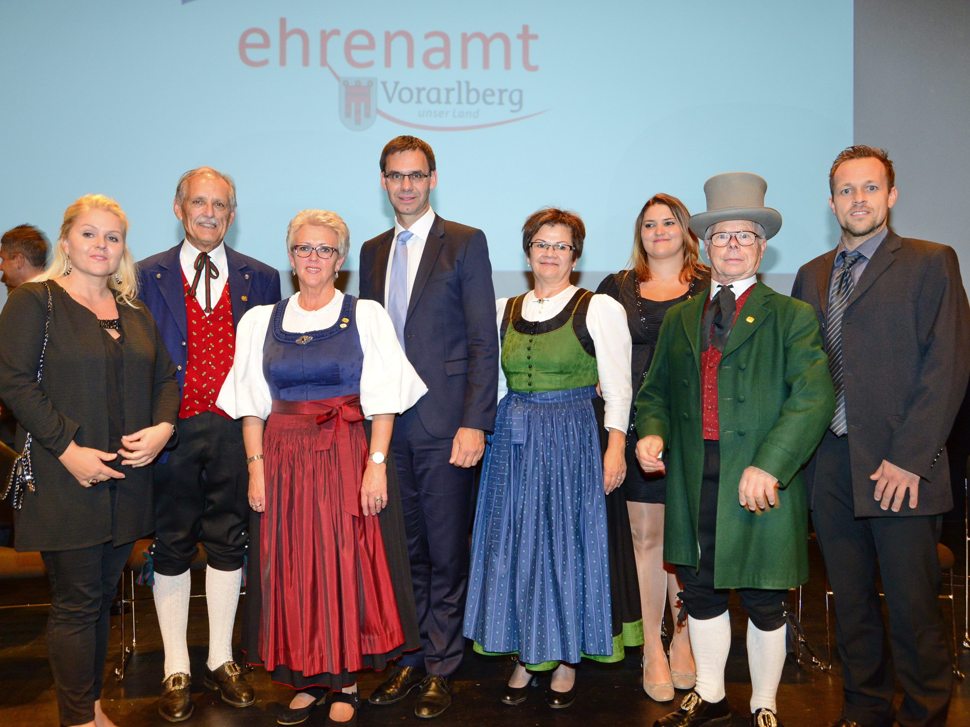 Das Land Vorarlberg ehrte wieder zahlreiche freiwillig Engagierte.