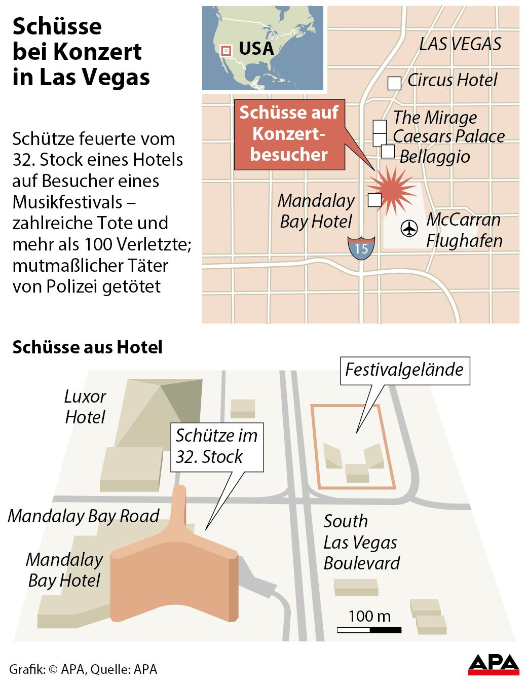 Plan Las Vegas, Lokalisierung; Detailplan von Mandalay Bay Hotel und Konzergelnde GRAFIK 0992-17, 88 x 114 mm 