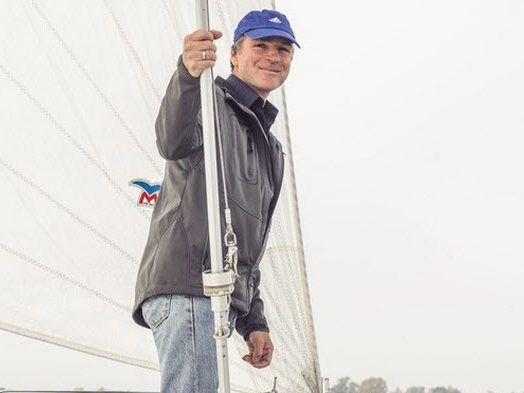 Manfred Vodopivec findet auf einem Segelboot Ruhe und Freiheit.