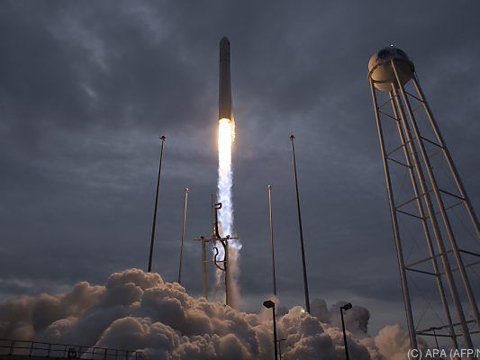 Der Start der "Antares"-Rakete erfolgte am Sonntag