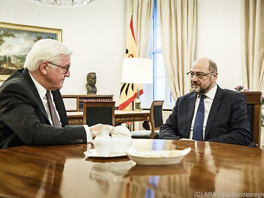 Schulz wurde von Steinmeier empfangen
