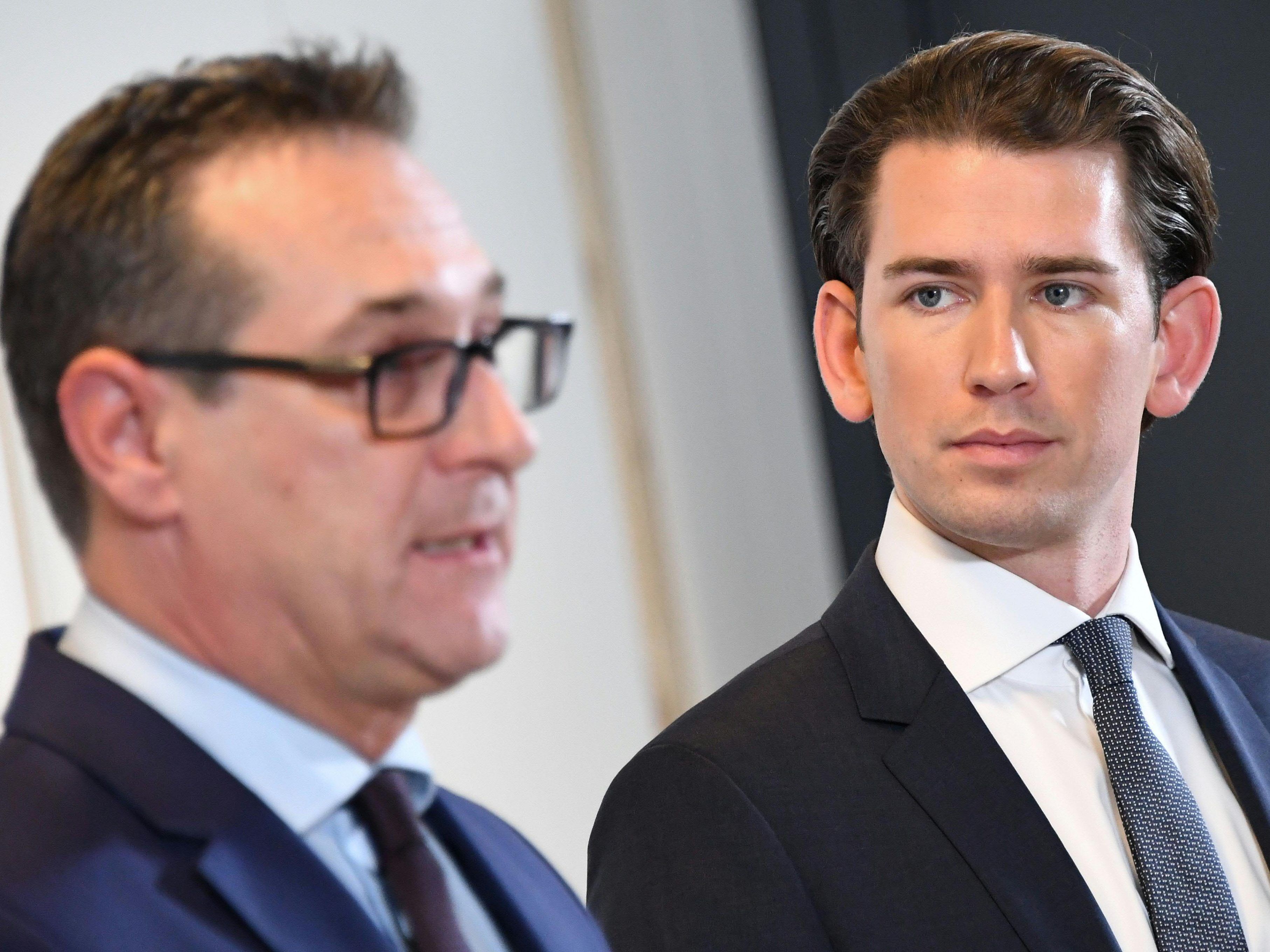 Kurz und Strache heben Leistungsgedanken hervor.