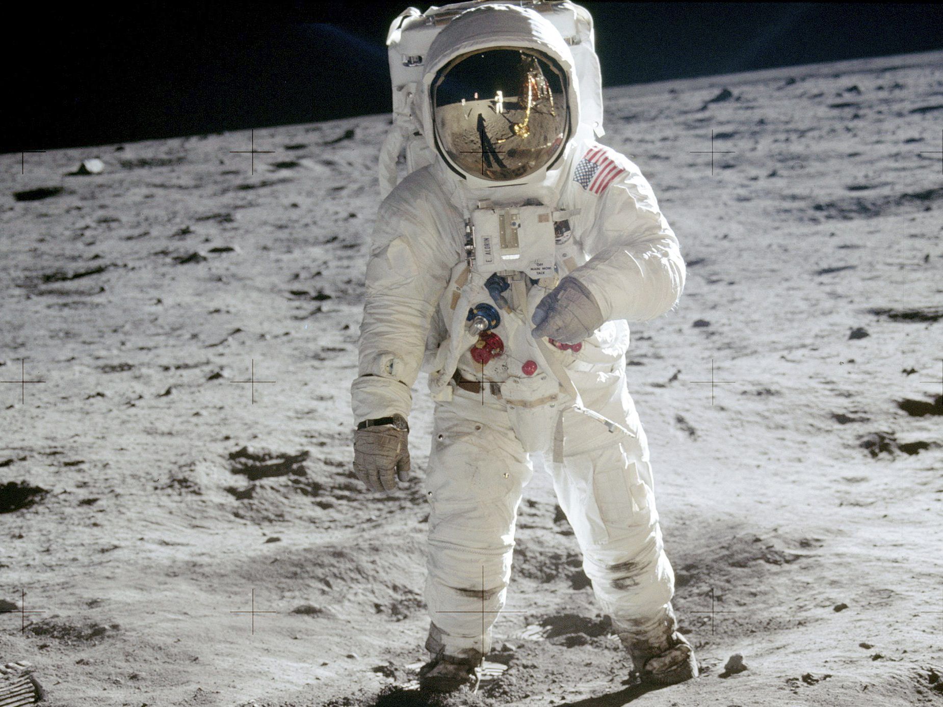 Astronaut Buzz Aldrin bei der Apollo 11-Mission.