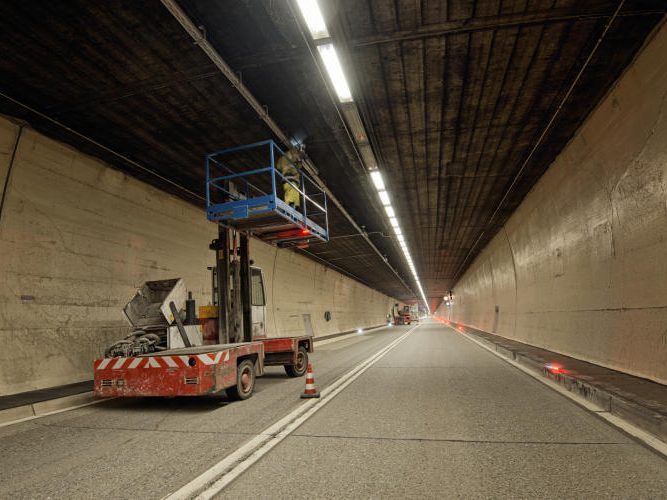Arlbergtunnel wurde kürzlich frisch saniert