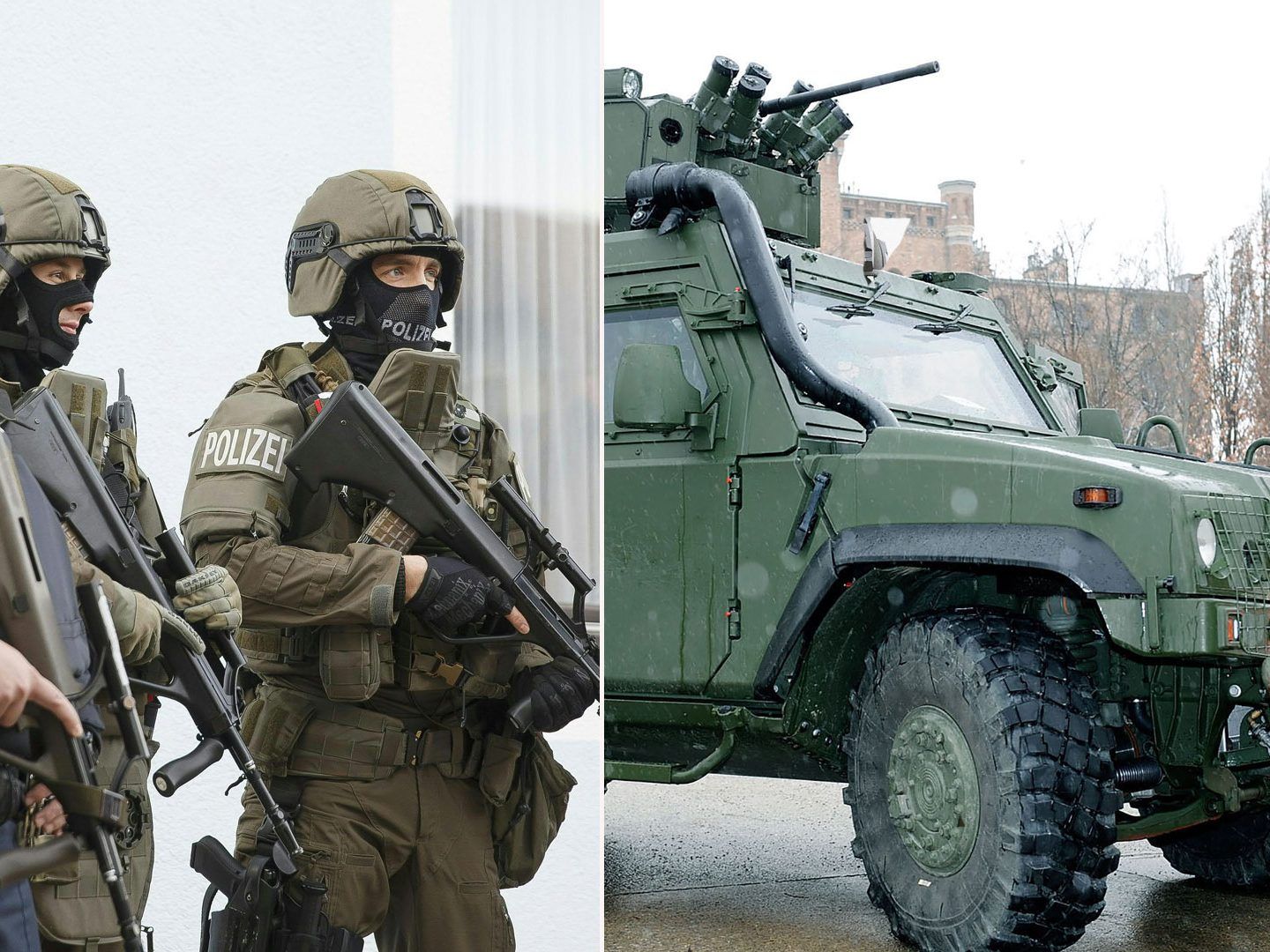 Zwei "Husar" sollen Suche nach Todesschützen von Stiwoll unterstützen.
