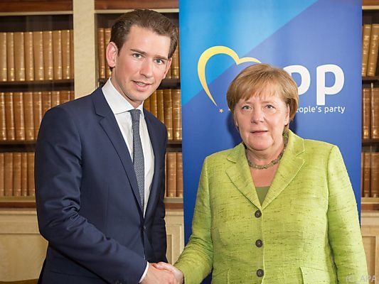 Kurz freut sich auf Zusammenarbeit mit Merkel