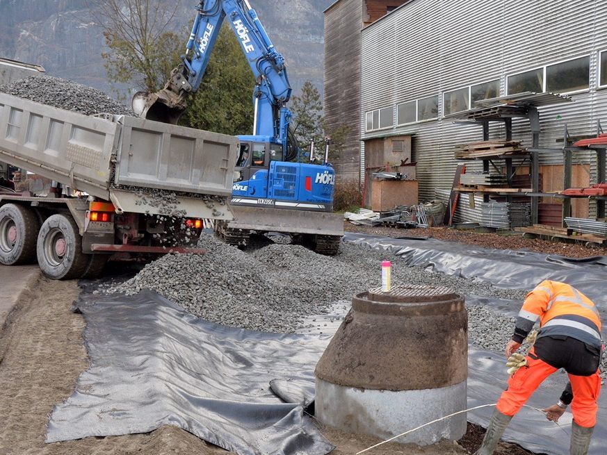 Die Arbeiten auf der Bleichestraße haben begonnen.
