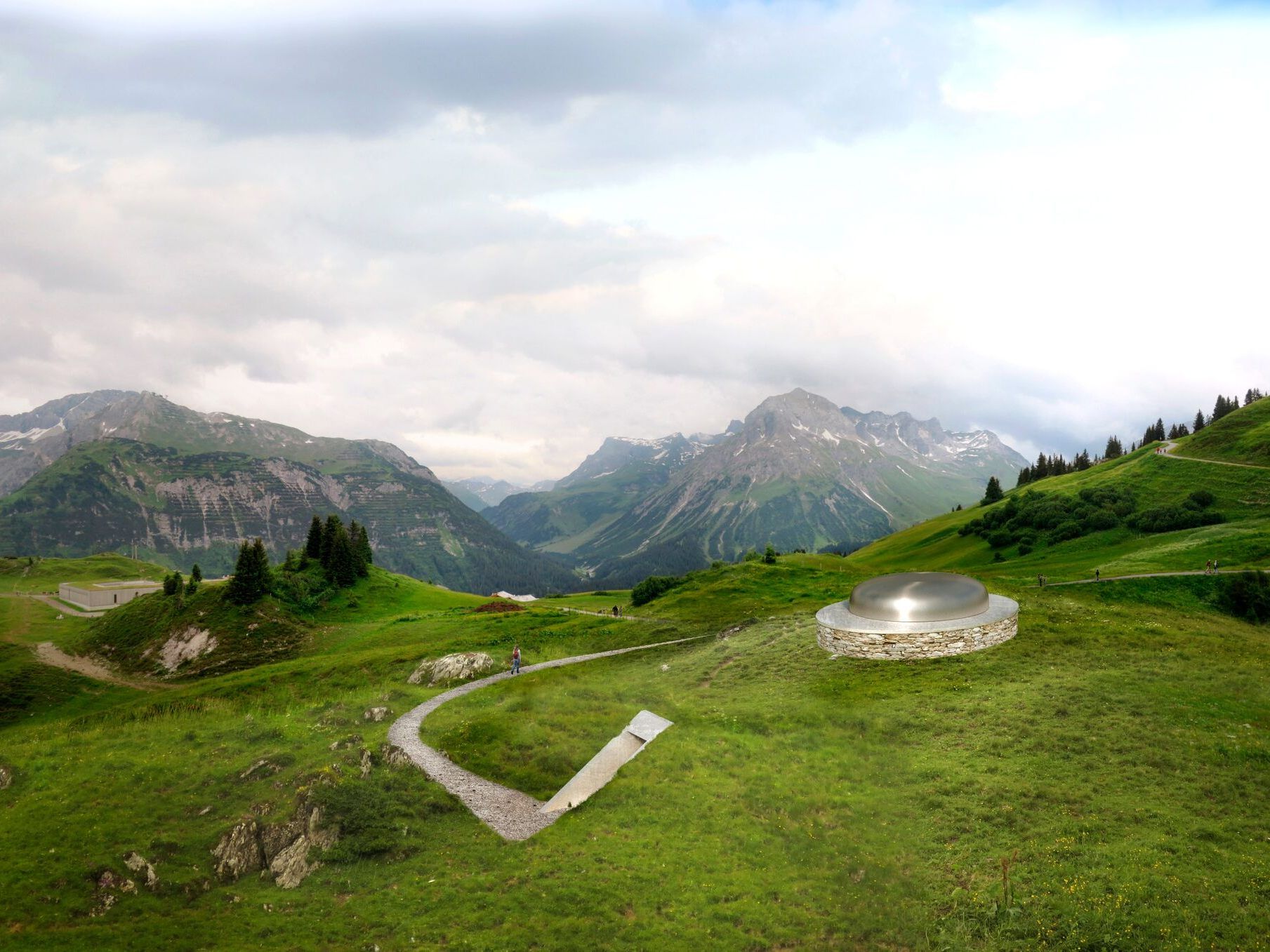 Im Skyspace-Lech sollen sich natürliches und künstliches Licht, Farbe und Raum begegnen