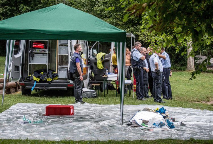 Polizei bestätigt Fund sterblicher Überreste. (DPA) 