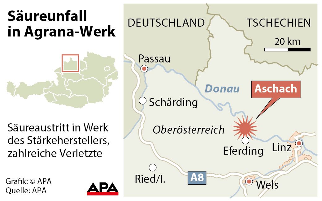 Landkarte Obersterreich, Unfallort GRAFIK 1254-17, 88 x 55 mm 
