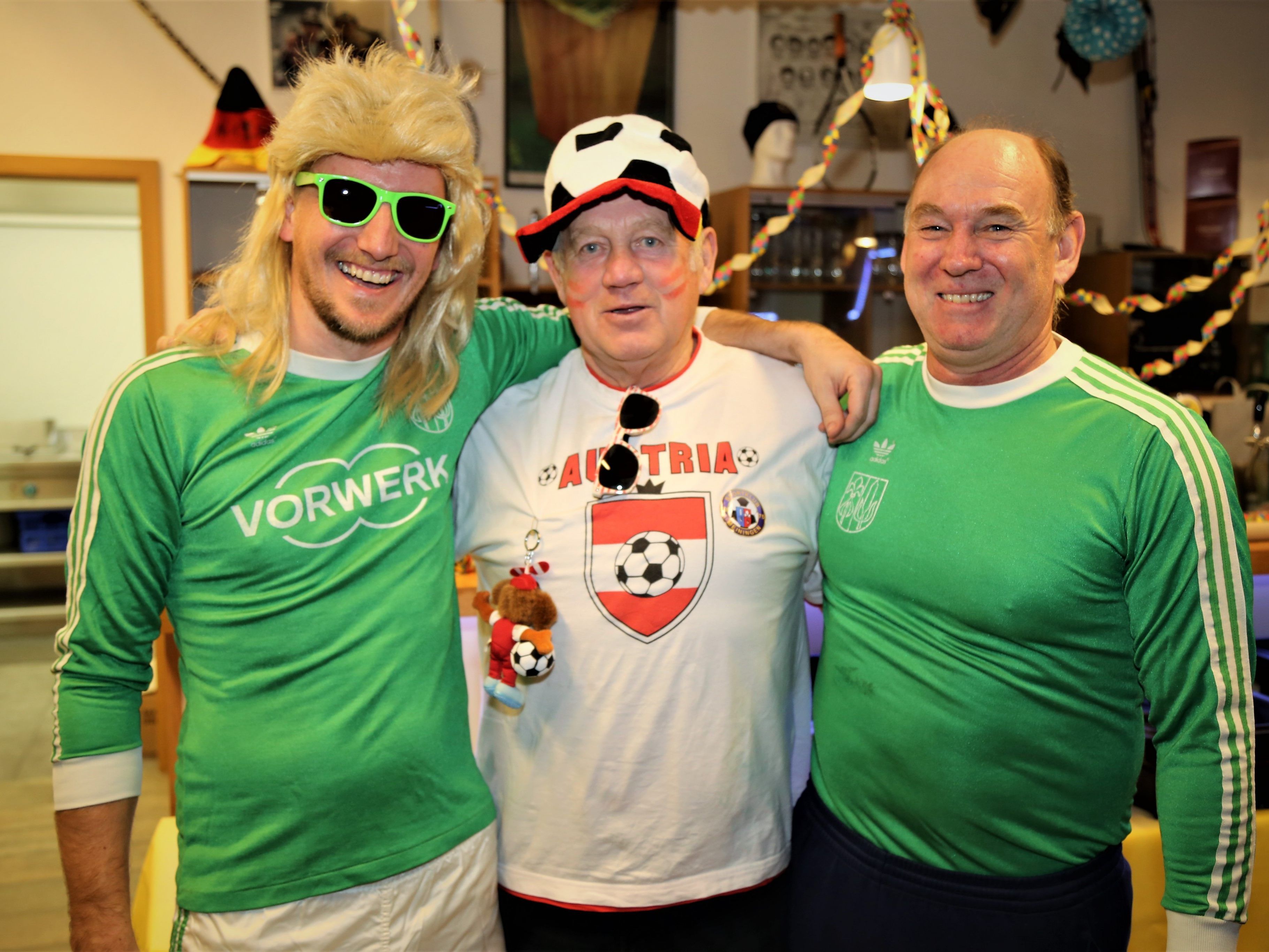 Vereinsfunktionäre: Simon Lehninger, Obmann Herbert Güfel und Walter Tagwercher.