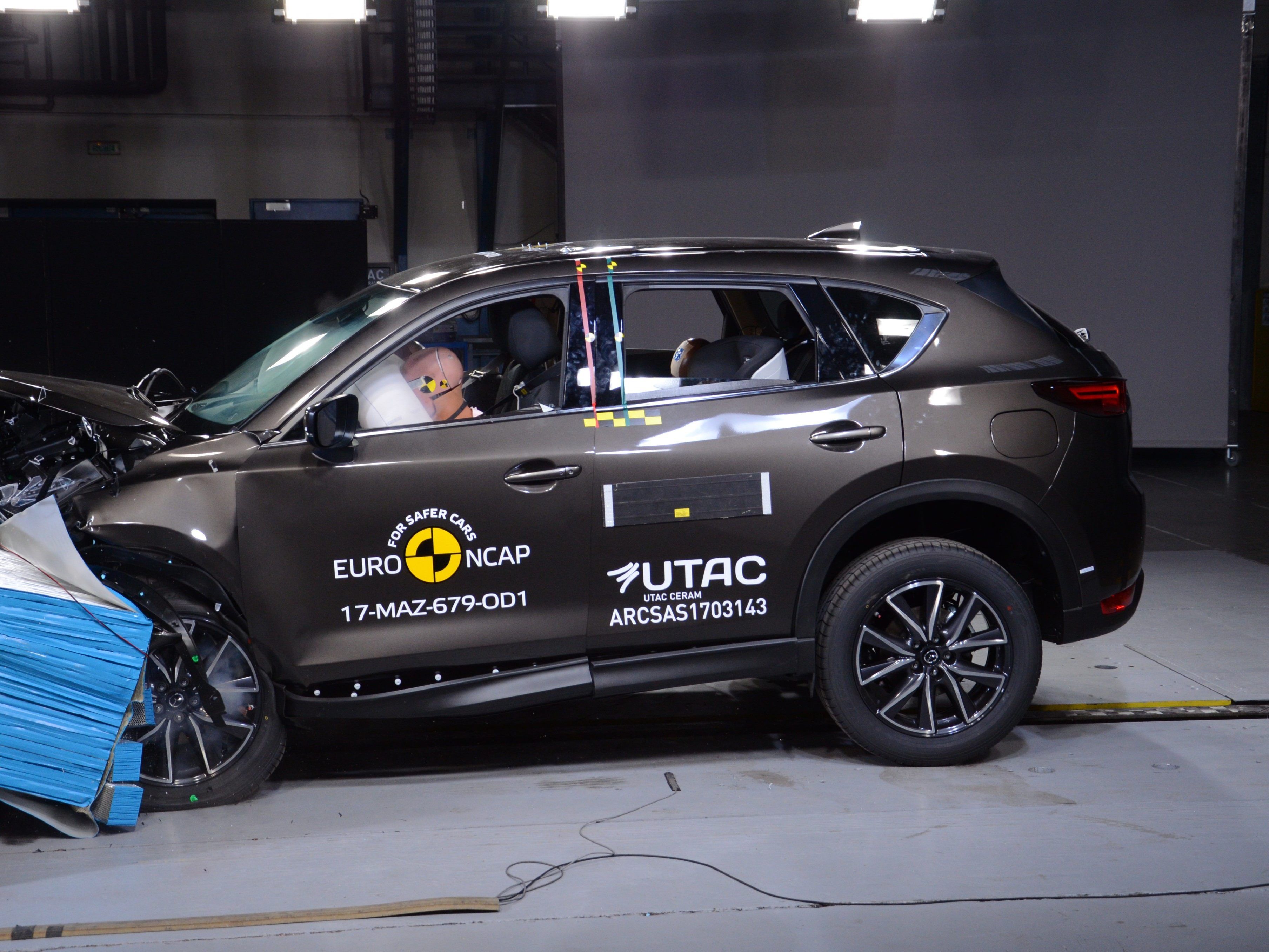 Der Mazda CX-5 beim ÖAMTC-Crashtest.