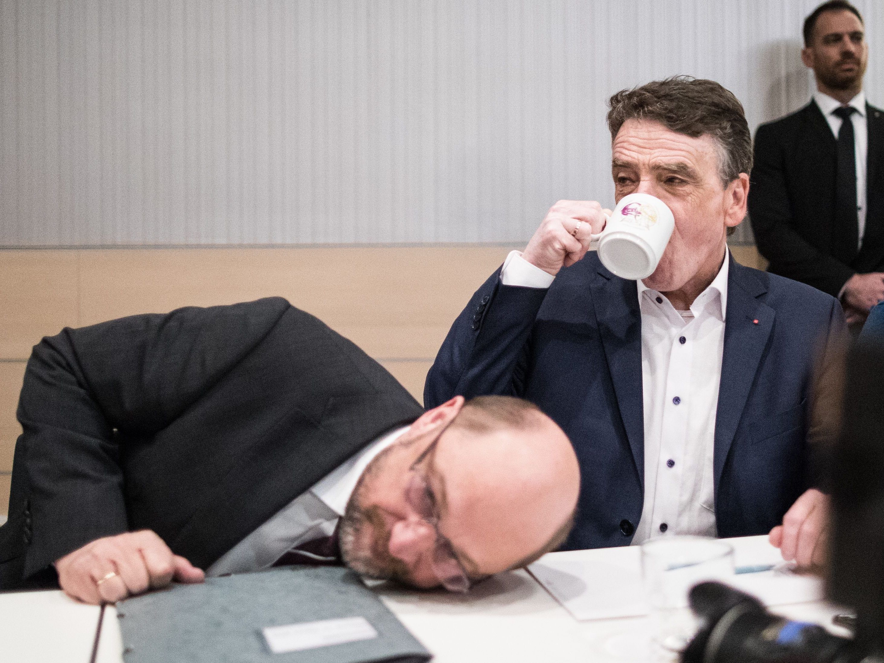 SPD-Chef Schulz sucht nach Beführwortern einer Neuauflage der Großen Koalition.