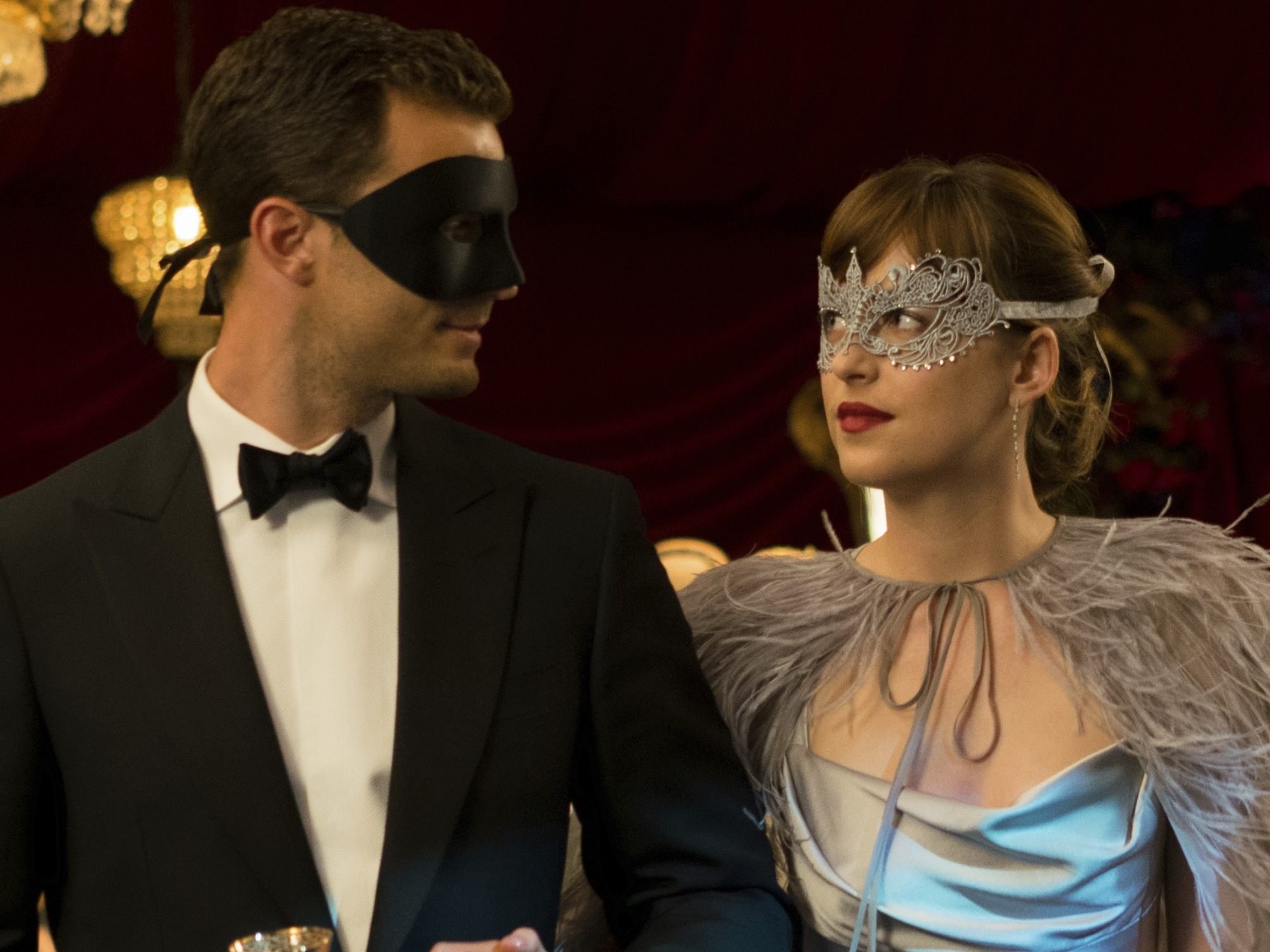 Fesselnde Szene in Fifty Shades of Grey.