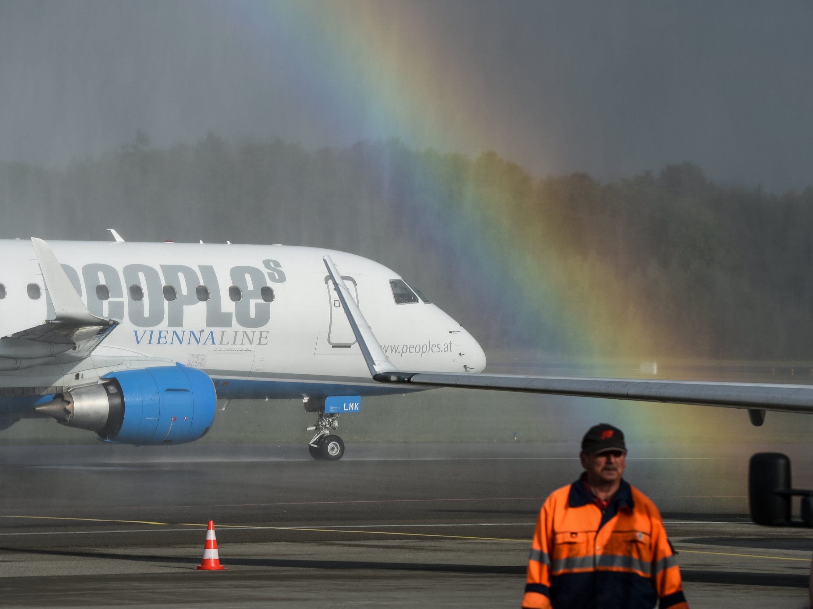 Die Fluglinie "People's Viennaline" erzielte 2017 Passagierplus.