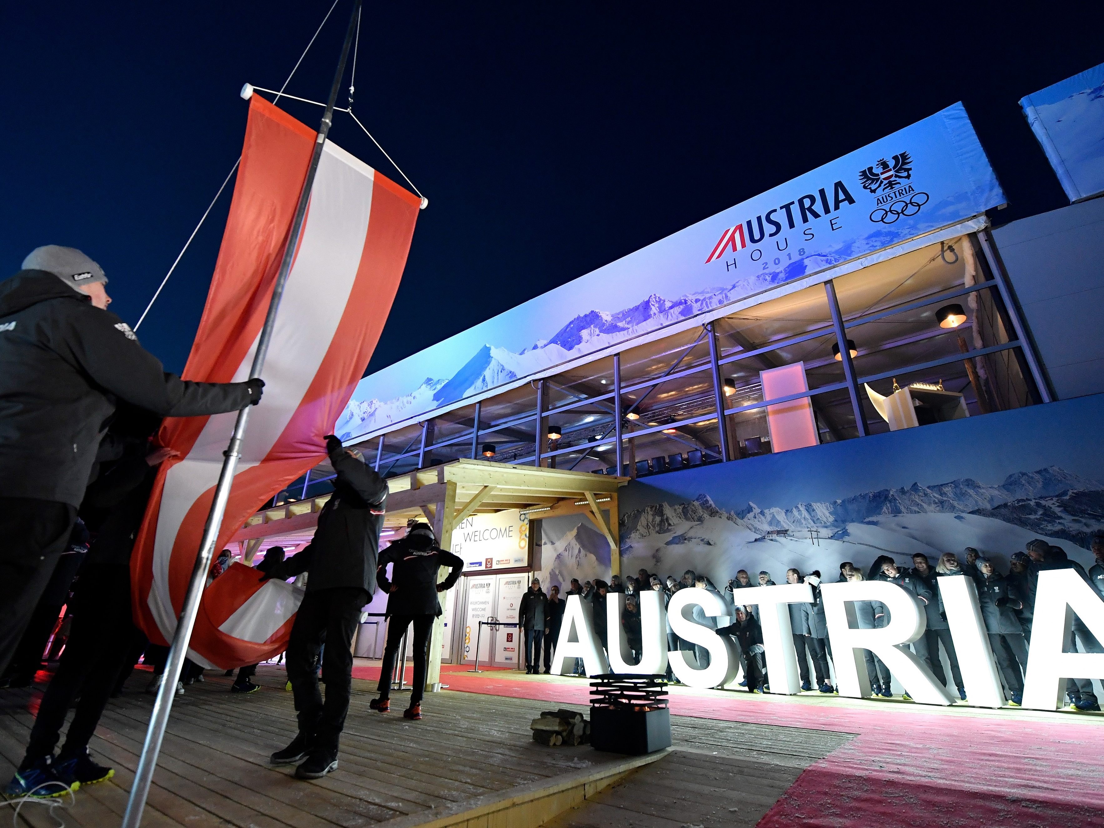 Das Olympiahaus der Österreicher in Pyeongchang.