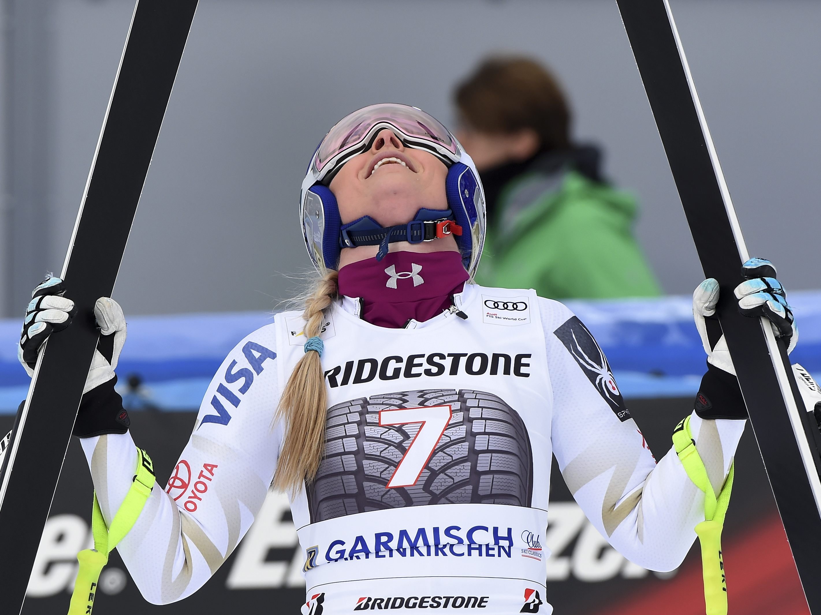 Lindsey Vonn gewinnt die Abfahrt in Garmisch.