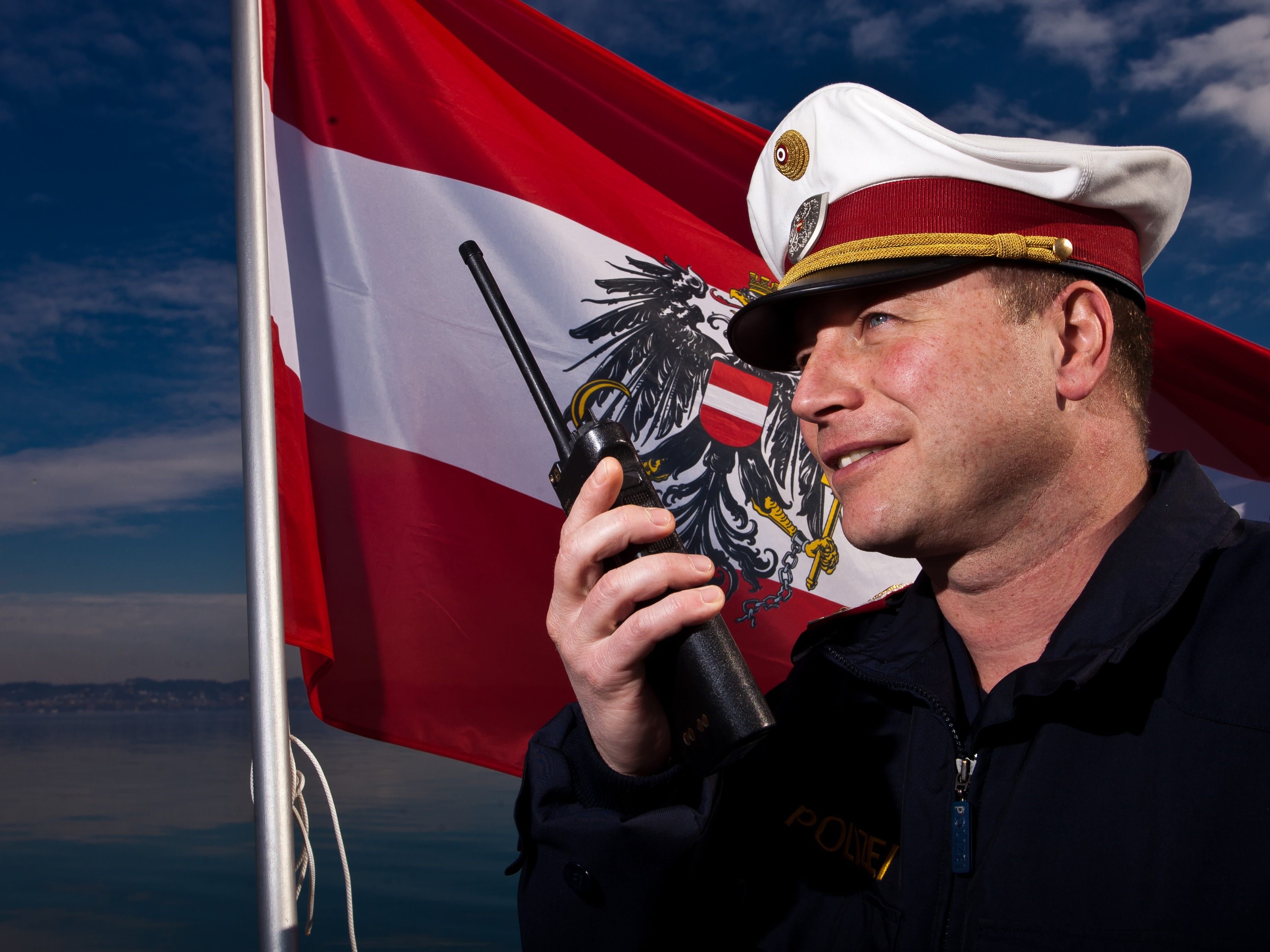 Andreas Horb ist der Kommandant der Seepolizei Hard.
