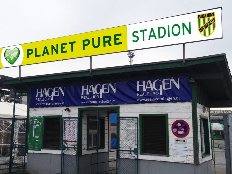 Künftig heißt das Stadion Planet Pure Stadion.