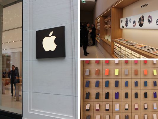 Österreichs erster Apple-Store eröffnet auf der Kärnter Straße in Wien.