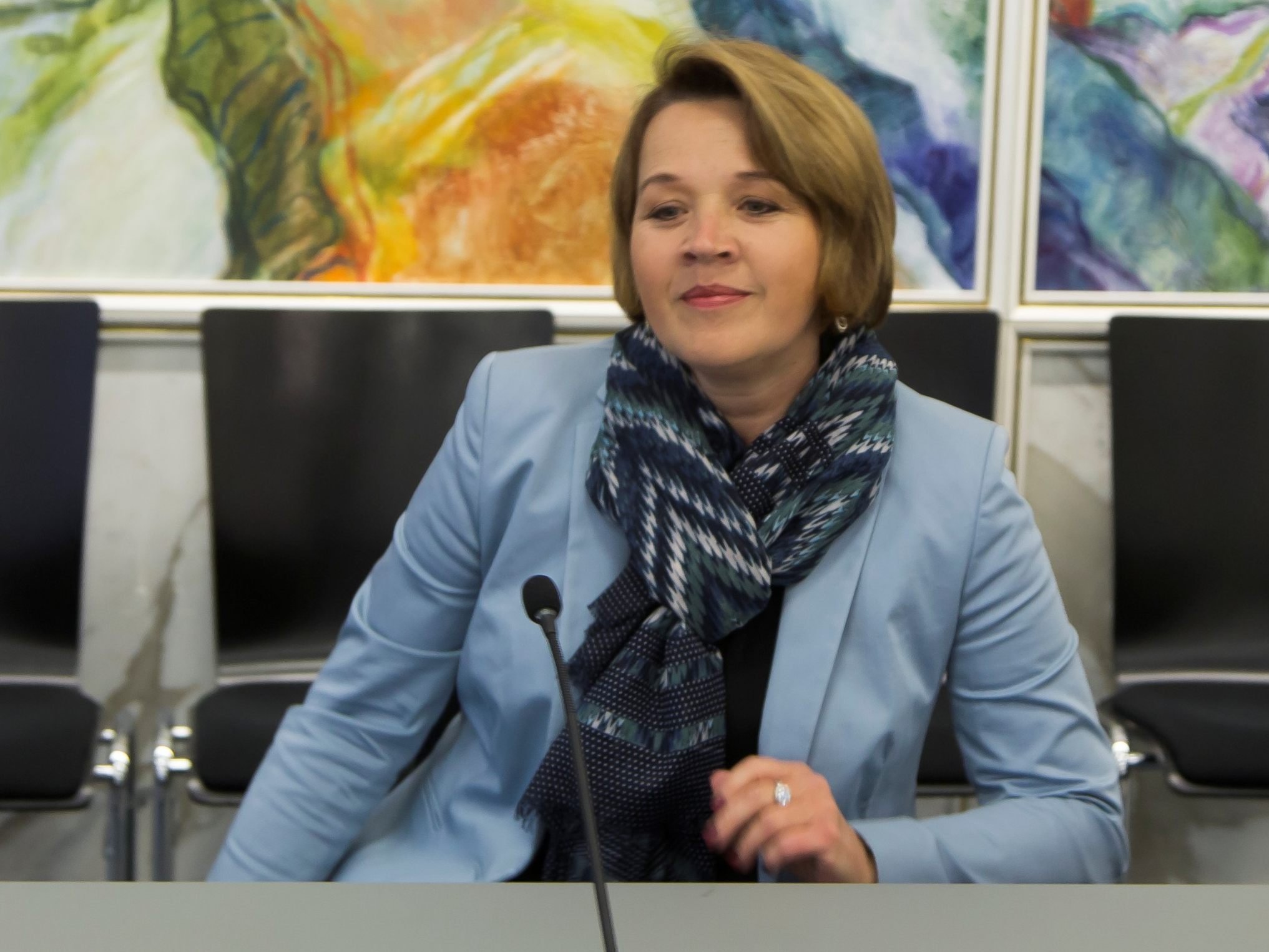 Andrea Kaufmann hat die öffentlich Diskussion zur Dornbirner Kinder-Onkologie am Donnerstag verpasst.