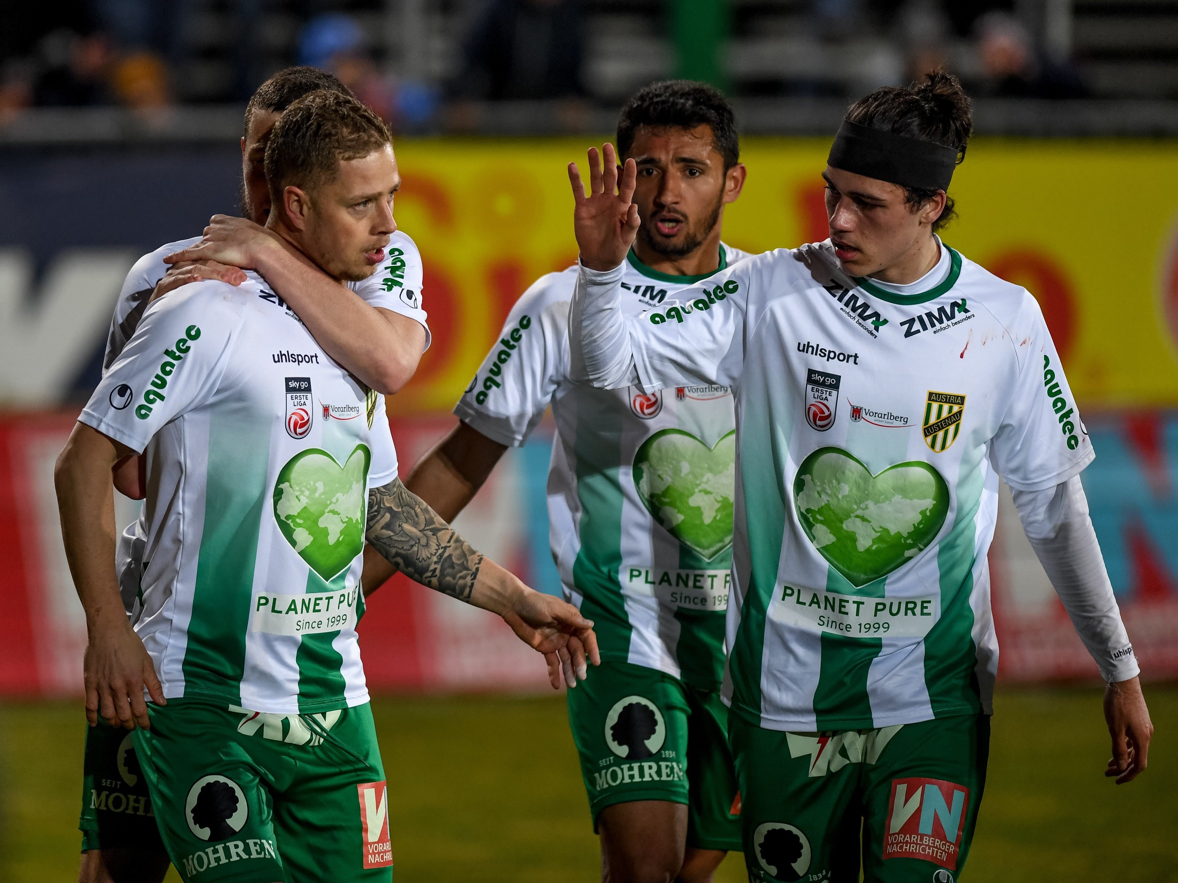 Das Team der Lustenauer Austria jubelte heute über einen 3:1-Heimsieg.