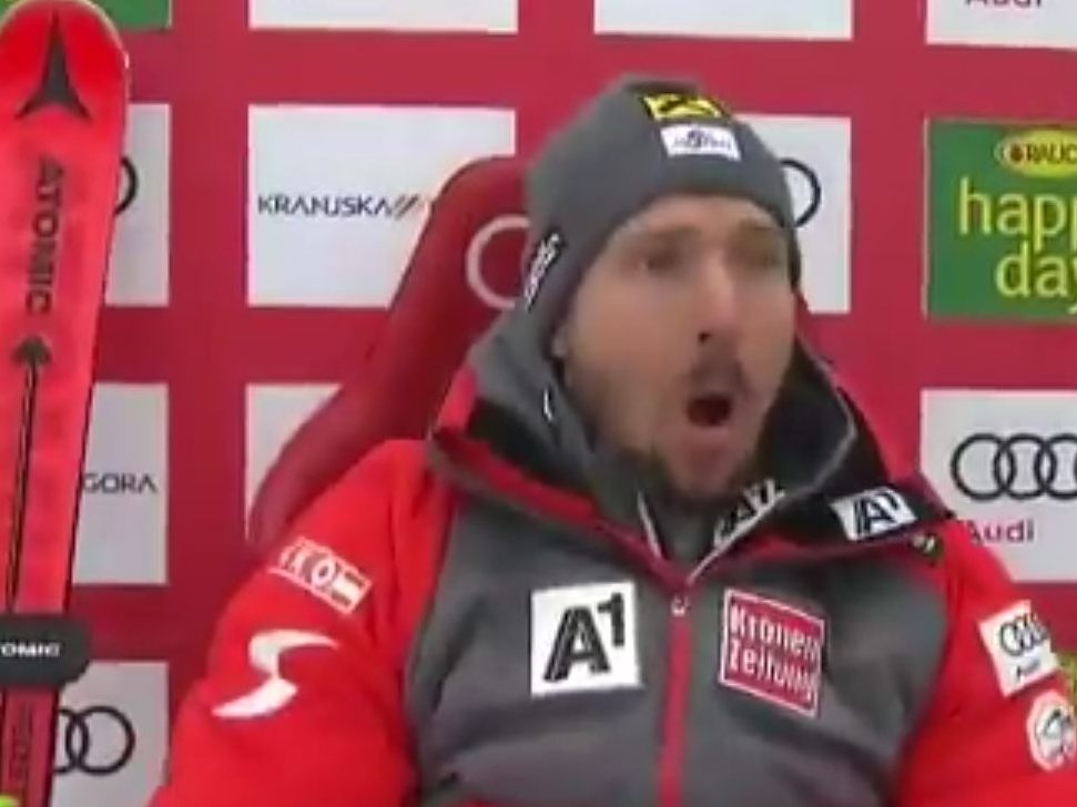 Der Ski-Star ist sichtlich geschockt.