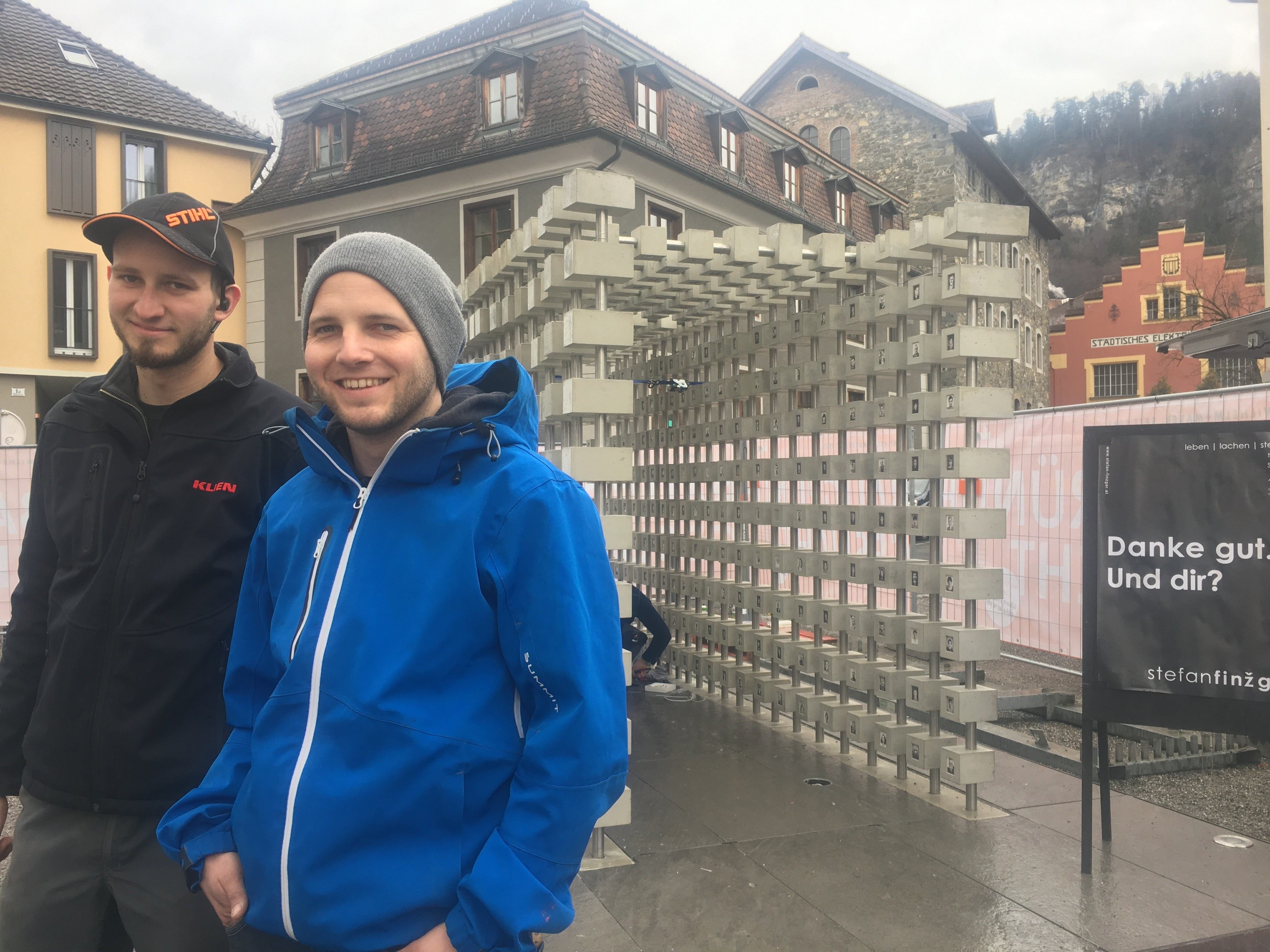 Stefan Finzgar und Clemens Walser sind stolz auf die getane Arbeit.