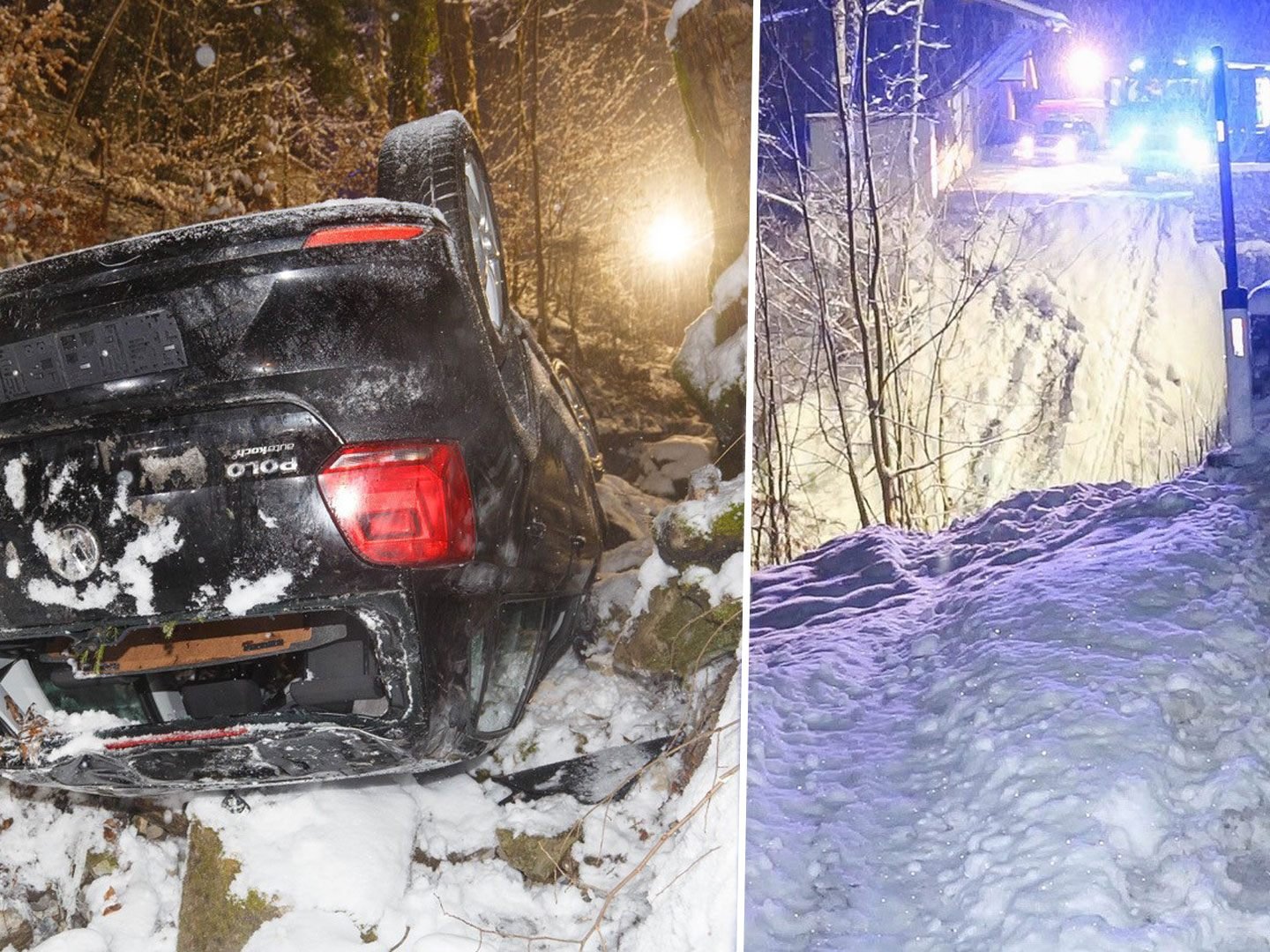 Wie durch ein Wunder wurde der Fahrer nur leicht verletzt.