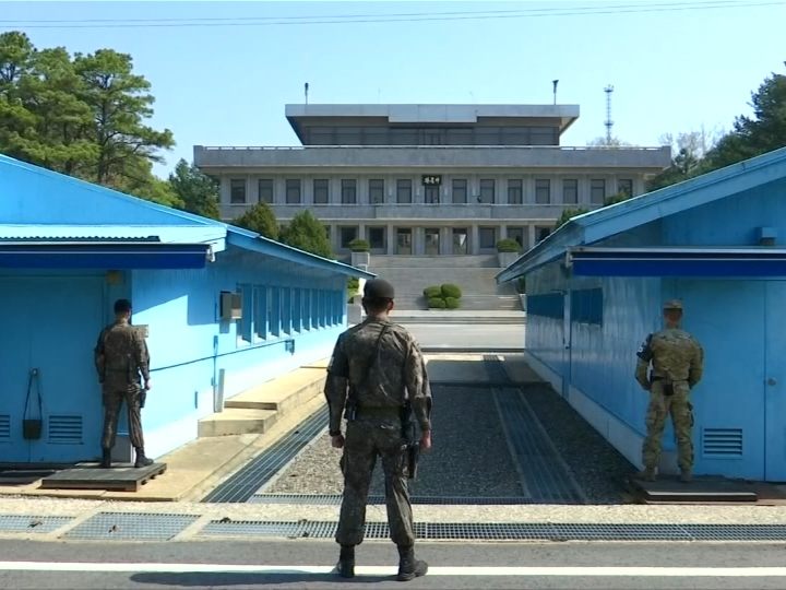 Im Grenzort Panmunjom soll es eine erste Gesprächsrunde geben.
