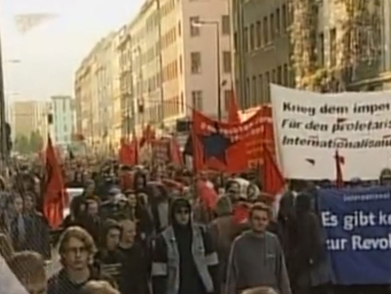 Am 1. Mai traditonelle Demos für die Rechte von Arbeitern.