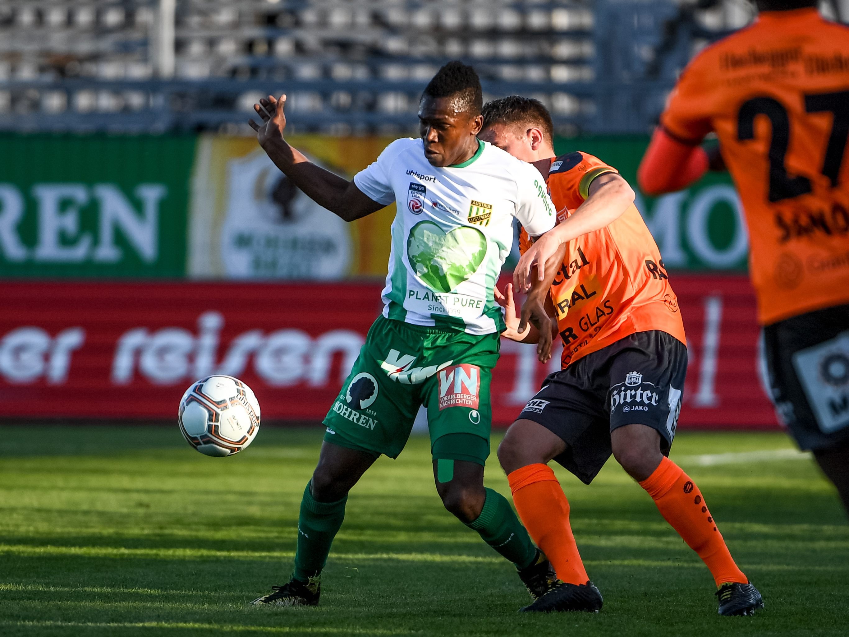 Dossou und Co. hatten den Hartbergern heute nur wenig entgegen zu setzen.