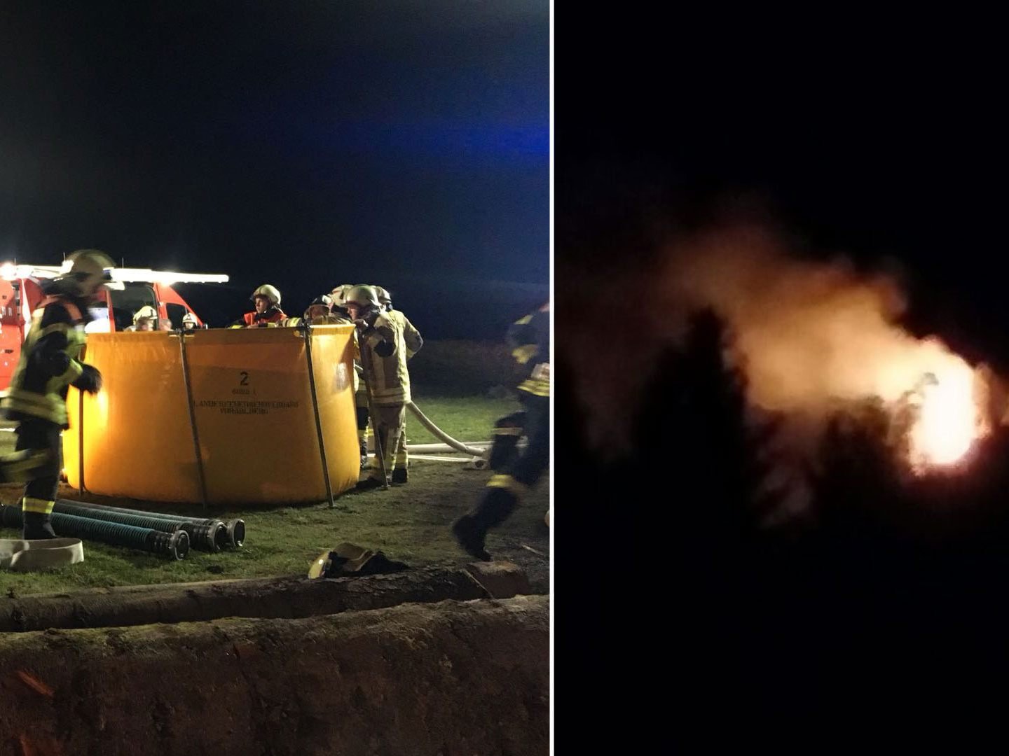 Das Feuer brach in der Nacht auf Samstag aus.