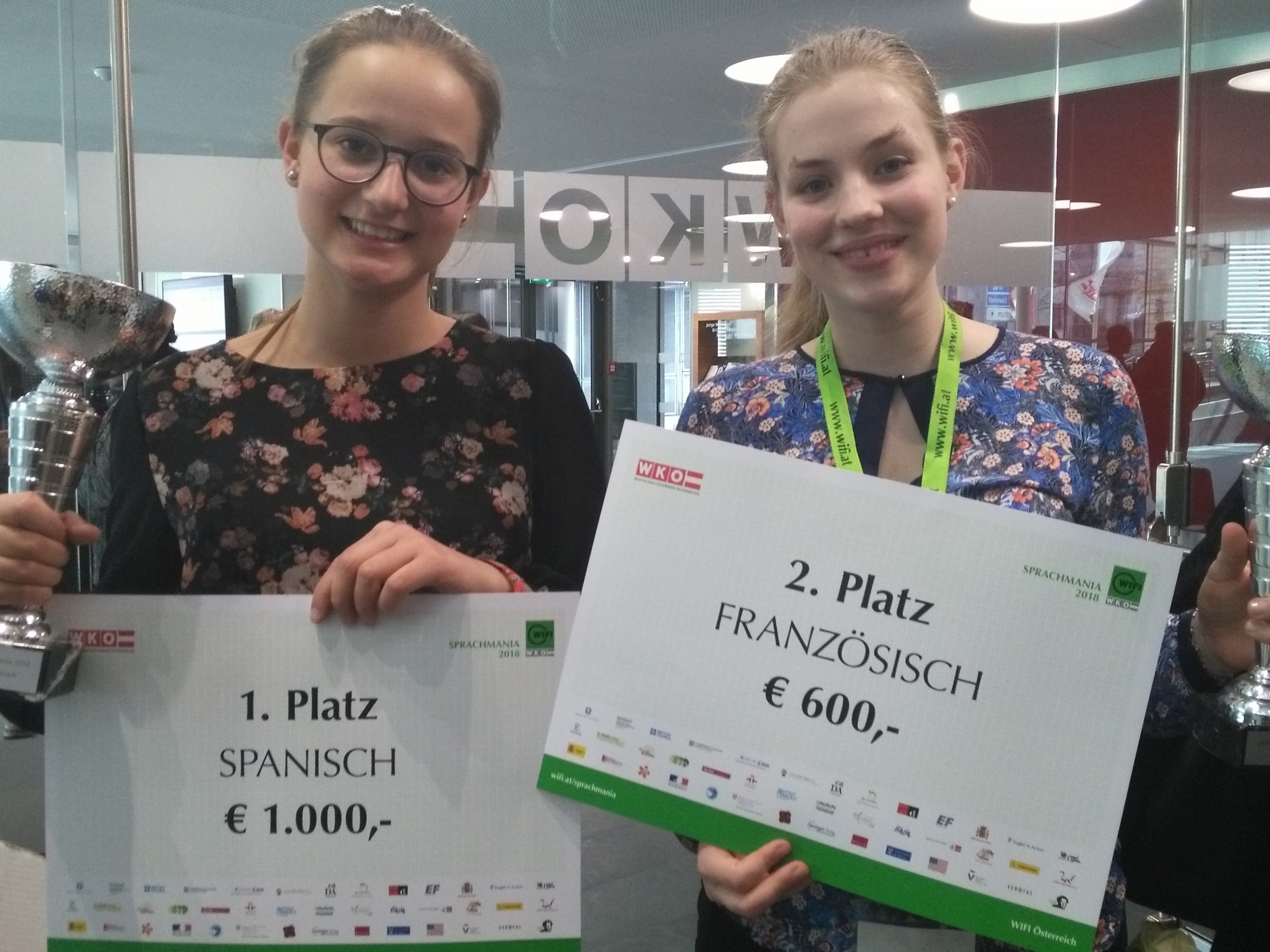 Top Platzierungen für die Vorarlberger Teilnehmerinnen bei der Sprachmania.
