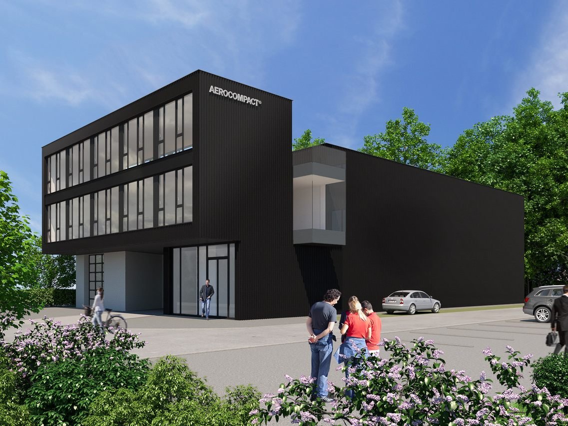 So wird der neue Firmenstammsitz von Aerocompact in Satteins aussehen.