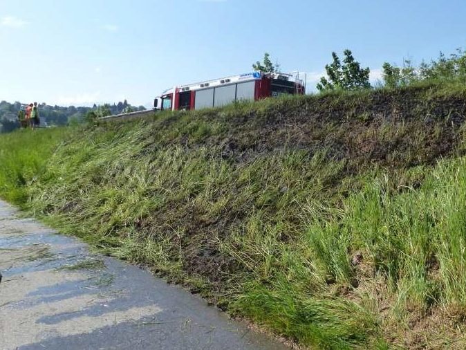 Durch den Wiesenbrand wurde niemand verletzt.