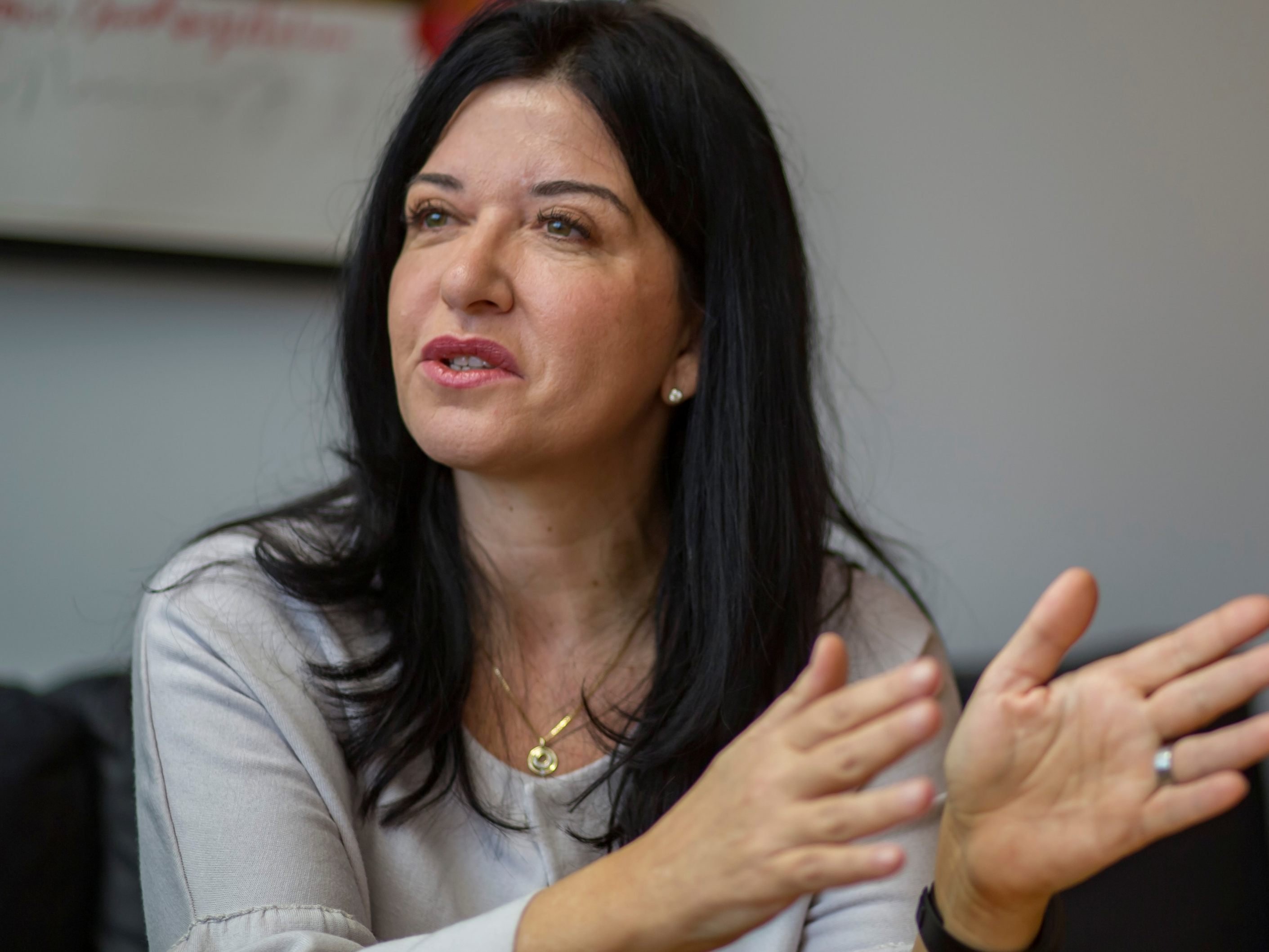 Manuela Auer in einem Interview im Dezember 2017.