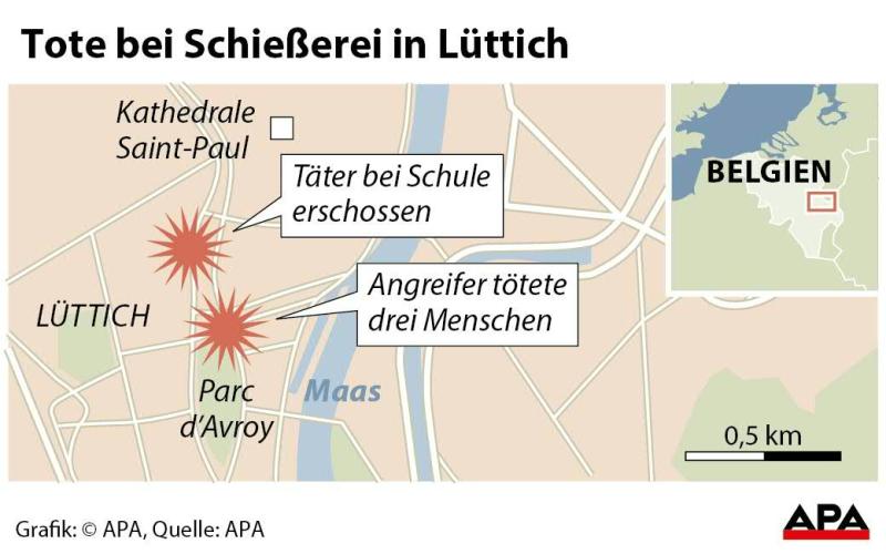 Tote bei Schießerei in Lüttich