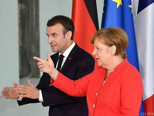 Treffen von Emmanuel Macron und Angela Merkel zu EU-Zukunft