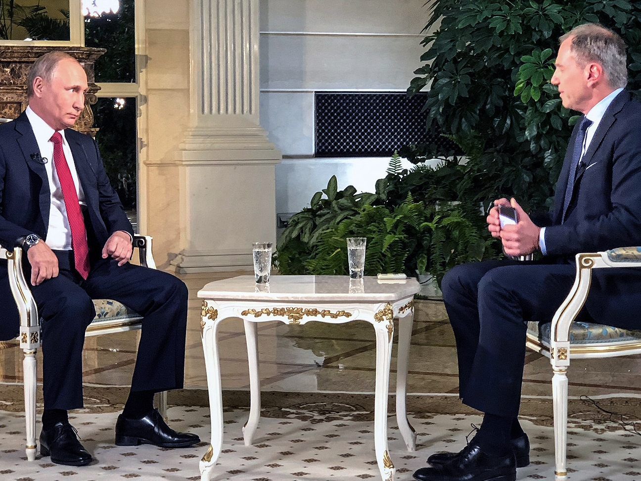 Russischer Präsident verbat sich im ORF-Interview jede Unterbrechung vehement.