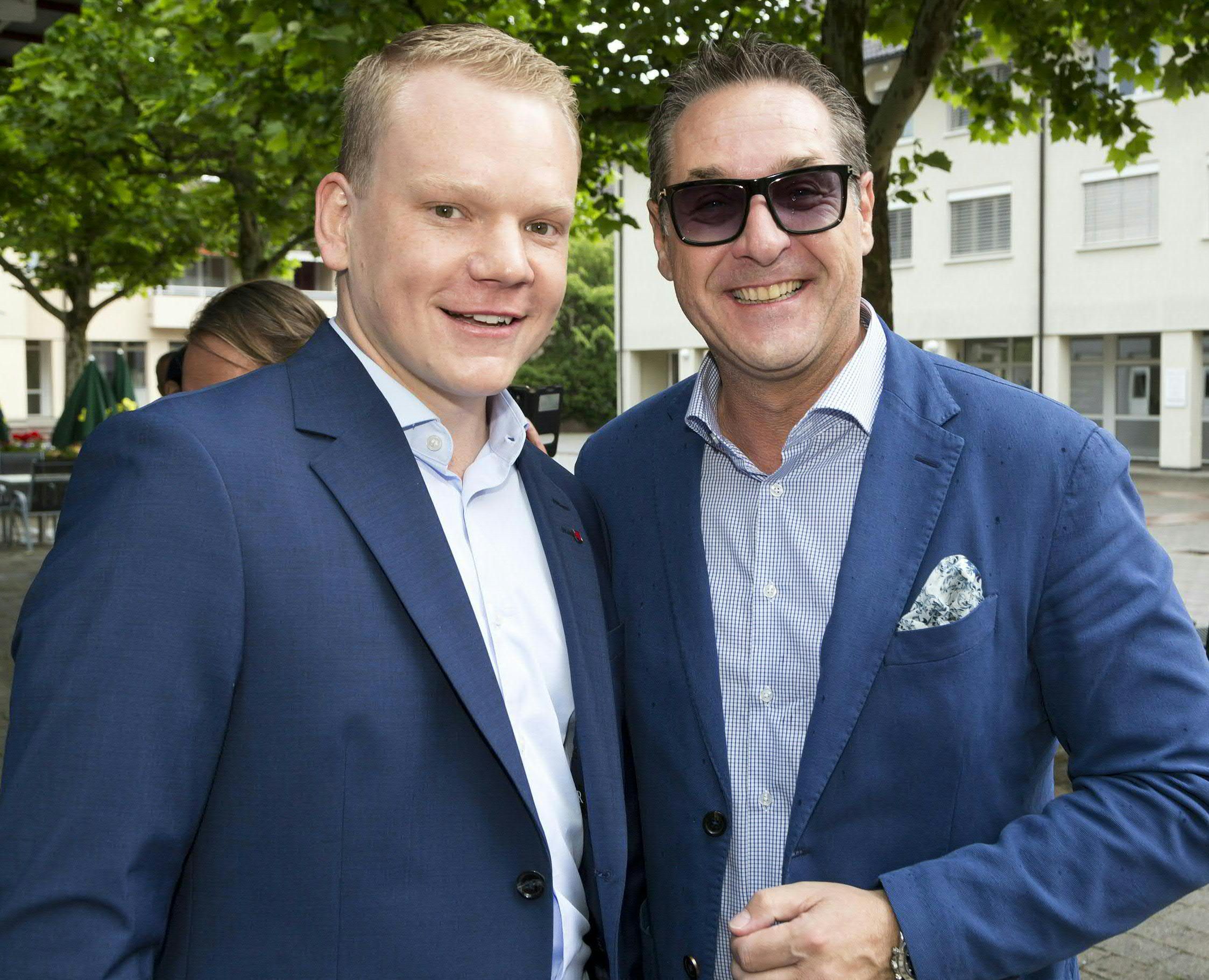 HC Strache mit Christoph Bitschi