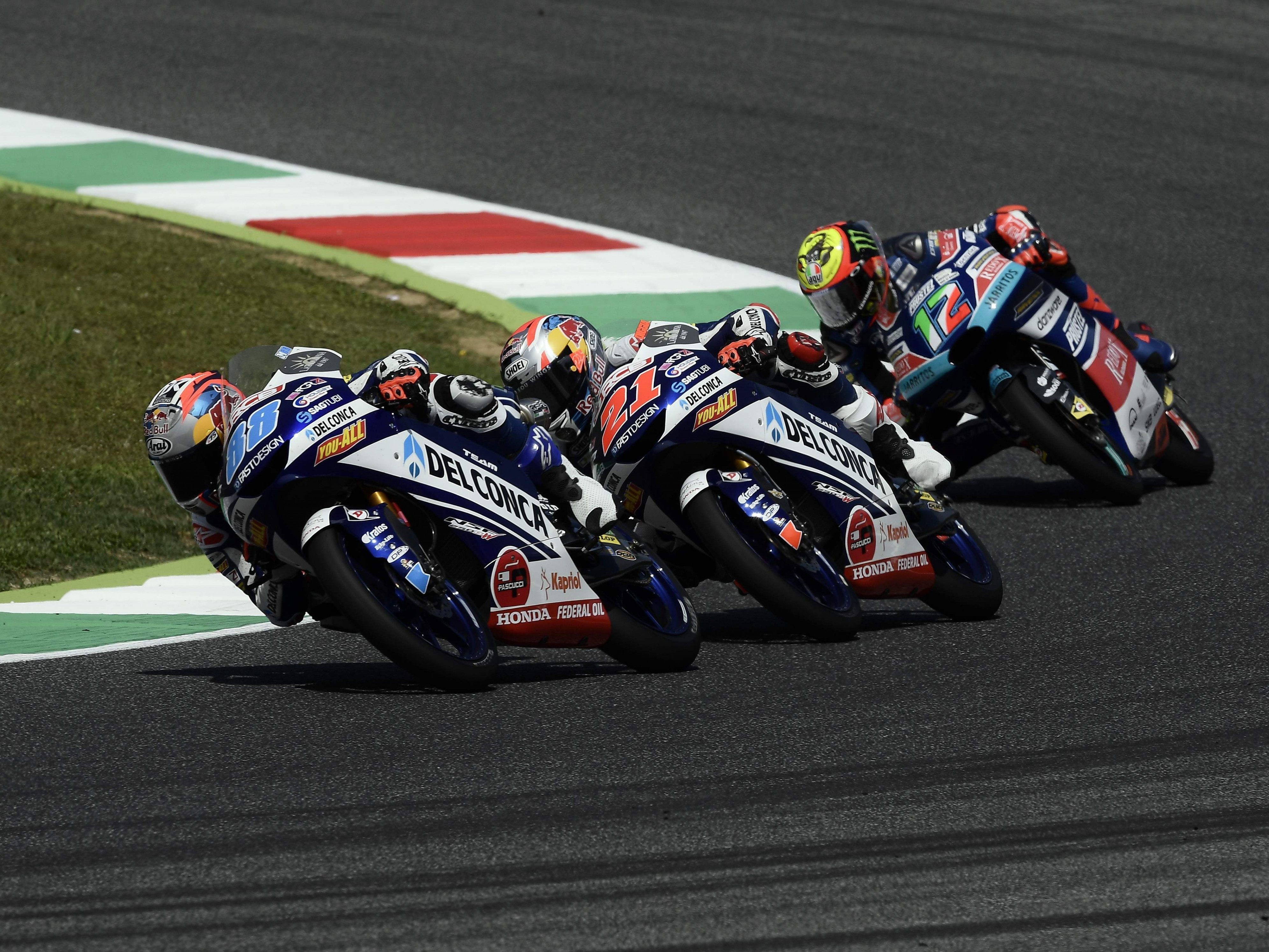 Bei einem Moto3-Rennen in Barcelona verunglückte der 14-Jährige Andreas Perez.