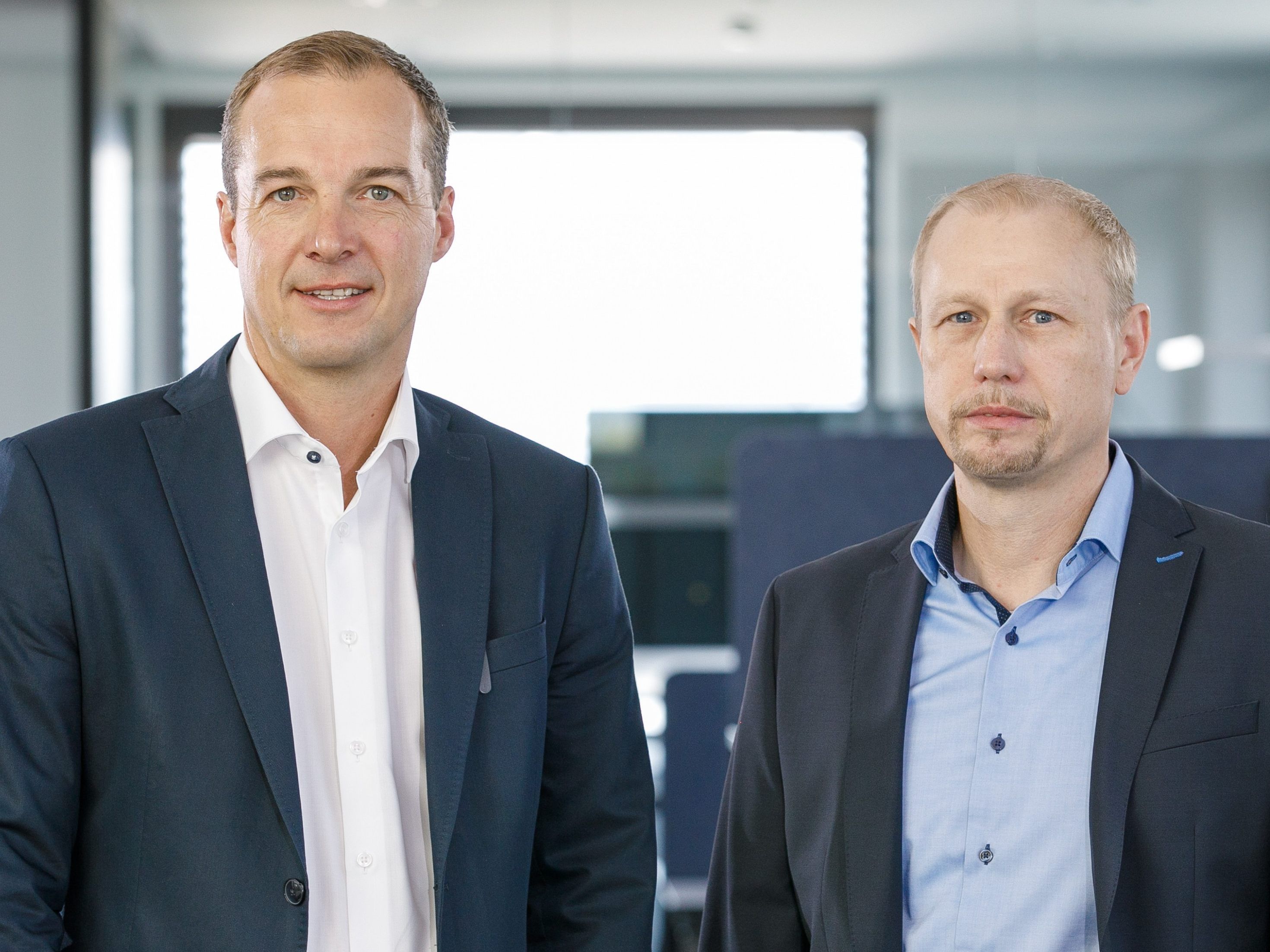 Die neuen Vorstandsmitglieder Chief Technology Officer Klaus Allgäuer (rechts) und Chief Operations Officer Walter Ritzer ergänzen das ALPLA Board.