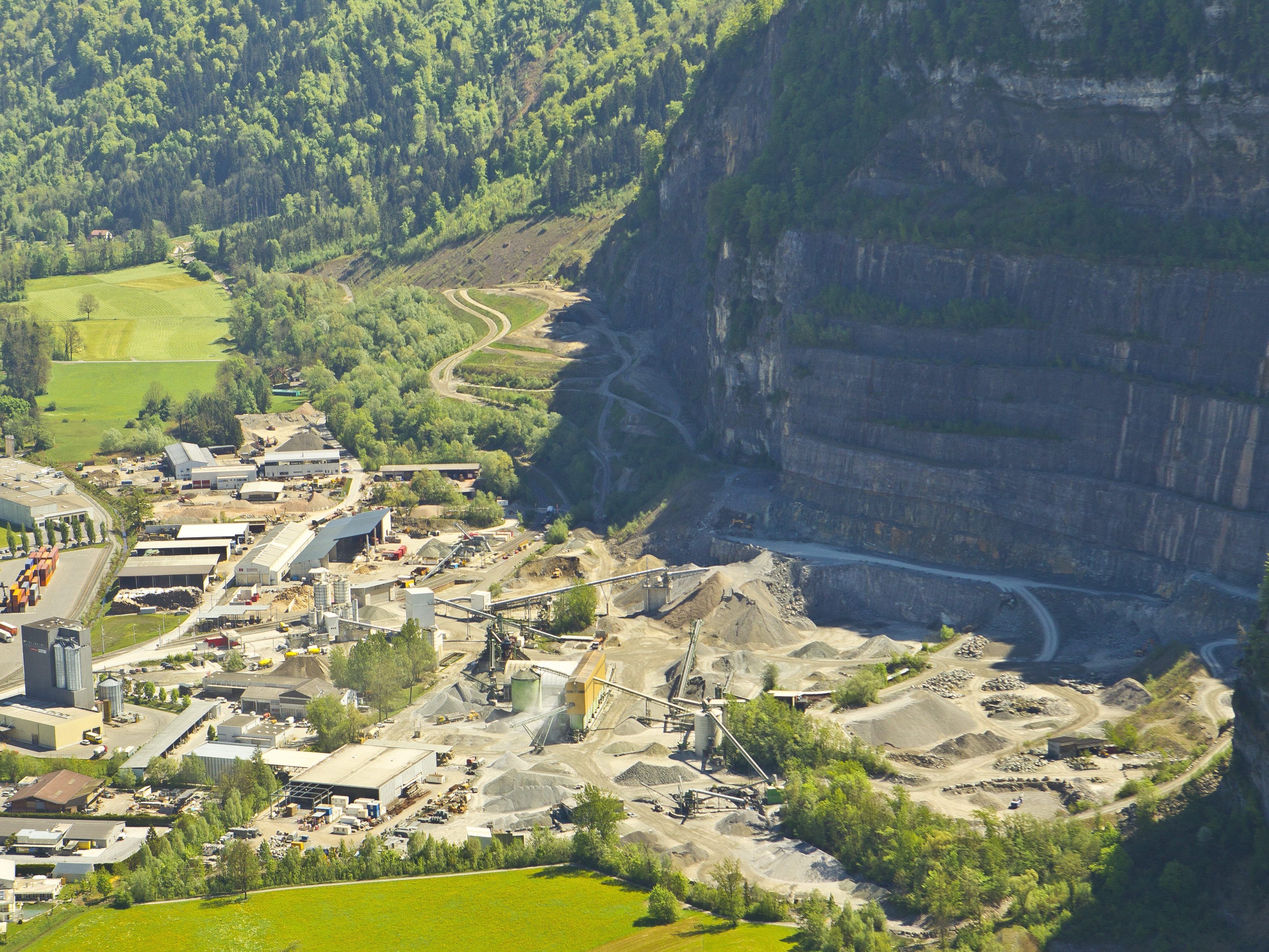 Seit 1970 ist der Steinbruch in Unterklien im Besitz der Rhomberg Gruppe.
