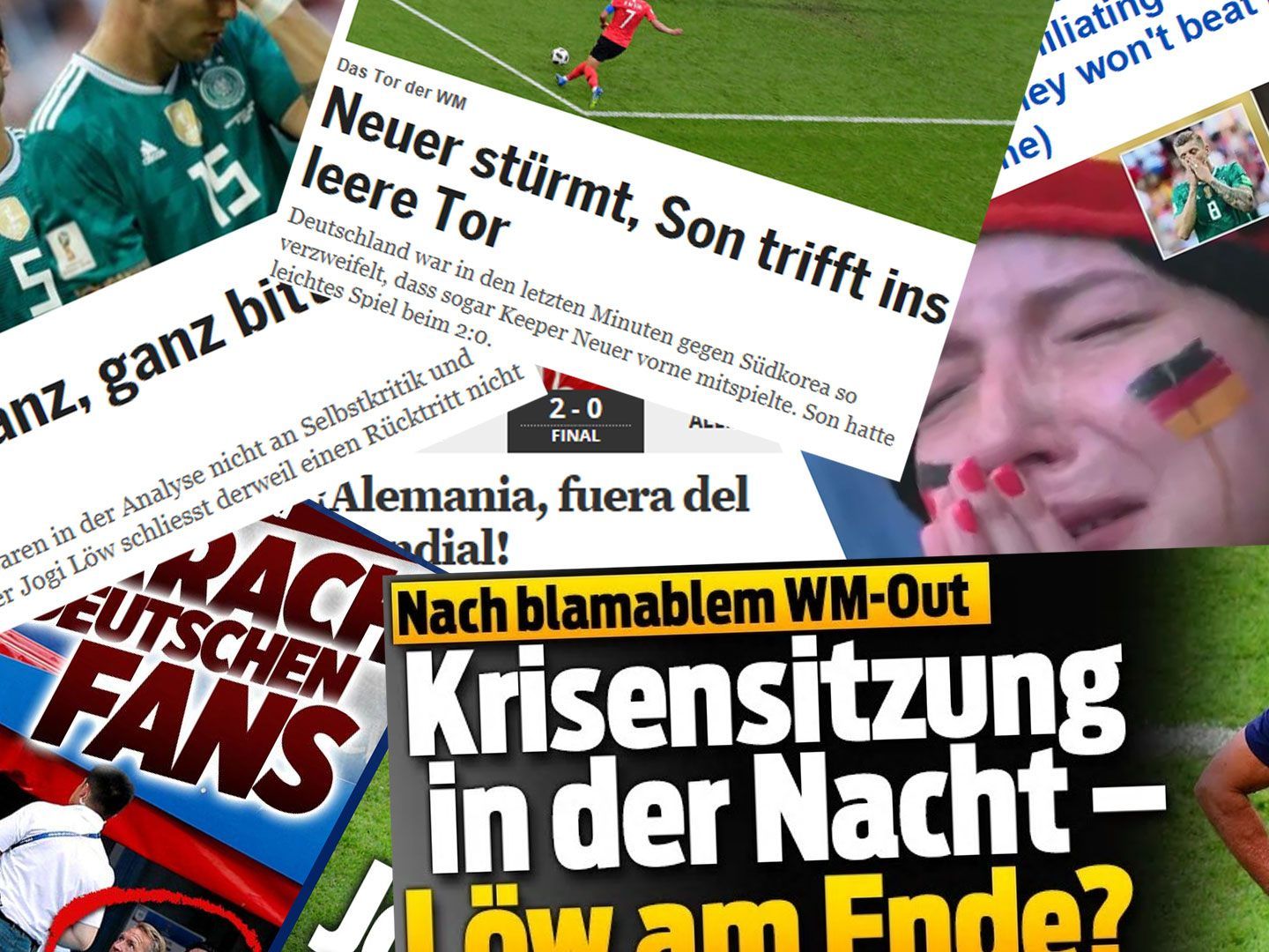 Die Presse geht teils hart mit den deutschen ins Gericht.